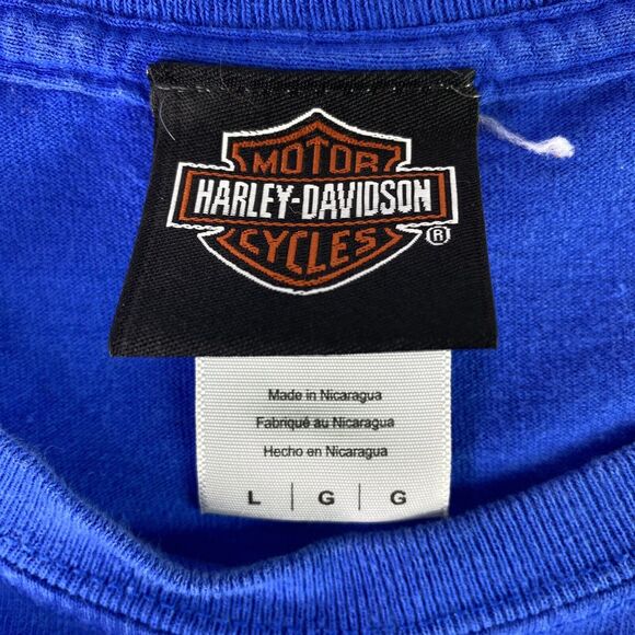 Harley Davidson T Shirt Sz L Racing Side Of Charlotte Concord NC Motorcycle Car - Picture 7 of 12